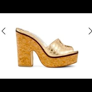 Brand new Jimmy Choo Deedee gold sandals 41.5